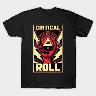 Critical Roll RPG Revolution - Cool Constructivism Poster T-Shirt